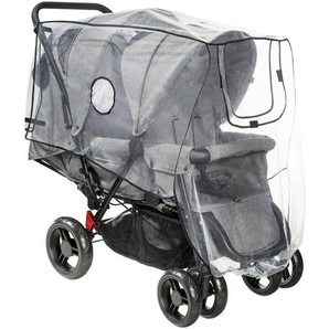 Reer Universal Regenschutz für Kinderwagen Geschwisterwagen transparent 165799