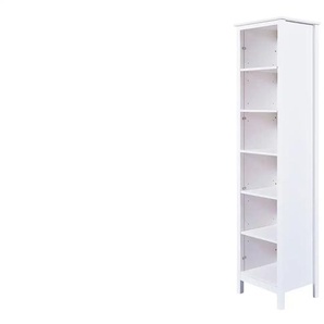 Regal aus Massivholz Landliv ¦ weiß ¦ Maße (cm): B: 50 H: 197 T: 39.5
