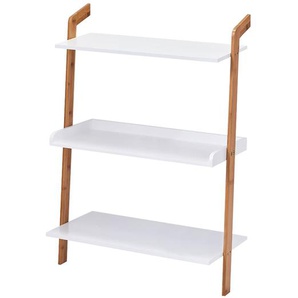 Regal Bamboo 60 x 84 x 30cm Braun/Weiß