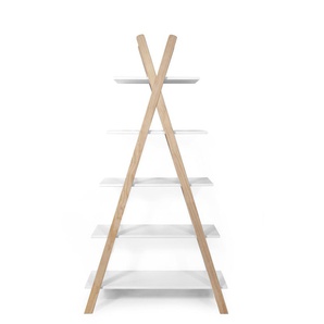 Regal Bücherregal Zelt MDF/Pinie Weiß