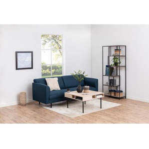 Regal I Böden: MDF Mitteldichte Holzfaserplatte , foliert Gestell: Metall, pulverbeschichtet Braun/Eiche Dekor/Schwarz 185cm