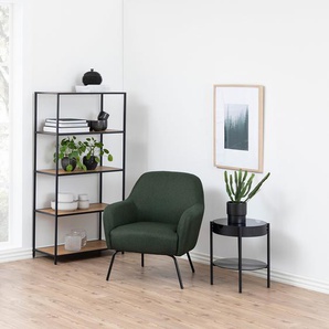 Regal III Böden: MDF Mitteldichte Holzfaserplatte , foliert Gestell: Metall, pulverbeschichtet Braun/Wildeiche Dekor 150cm