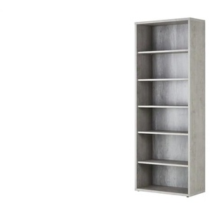 Regal  Donau ¦ grau ¦ Maße (cm): B: 81,6 H: 217 T: 35.7