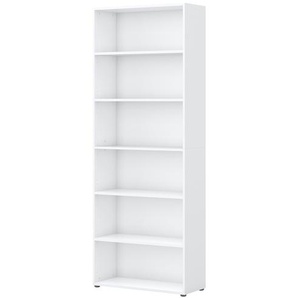 Regal  home.office ¦ weiß ¦ Maße (cm): B: 80 H: 212,5 T: 32.8