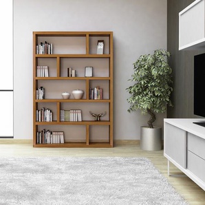 Regal Wabenplatte, furniert Braun/Mukali 173cm