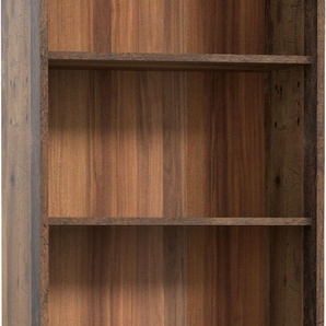Regal FORTE Tempra, braun (old, wood vintage), B:54cm H:197,5cm T:34,8cm, FSC-zertifizierter Holzwerkstoff, Regale, Standregal Bücherregal, Höhe ca. 197,5 cm