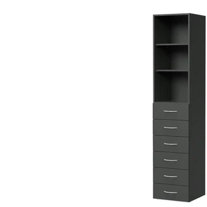 Regal - grau - Materialmix - 40 cm - 185 cm - cm 40,0 | Möbel Kraft