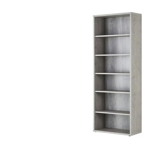 Regal - grau - Materialmix - 81,6 cm - 217 cm - cm 35,7 | Möbel Kraft