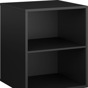 Regal HAMMEL FURNITURE Keep by Hammel Modul 003 Regale Gr. B/H/T: 45,4 cm x 55,6 cm x 42 cm, 2 St., schwarz Büroregal Büroregale mit festem Regalboden, Wandmontage, Breite 45,4cm, flexible Möbelserie