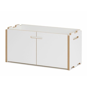 Regal Hochstapler Tojo MDF, weiß beschichtet, Designer Dirk Frömchen, 37.5x76x32 cm