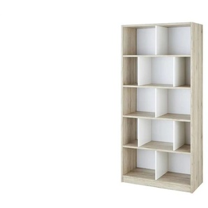 Regal - holzfarben - Materialmix - 90 cm - 199 cm - cm 38,0 | Möbel Kraft