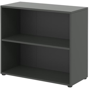 Regal  home.office ¦ schwarz ¦ Maße (cm): B: 80 H: 72 T: 32.8
