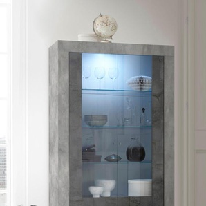 Regal INOSIGN Urbino Regale grau (beton, schieferfarben) Türkommode Vitrinenschrank Türkommoden