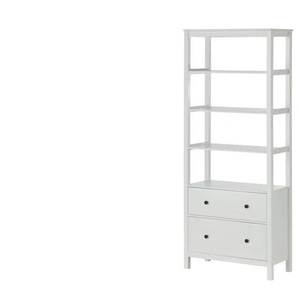 Regal  Landliv ¦ weiß ¦ Maße (cm): B: 82 H: 197 T: 39.5