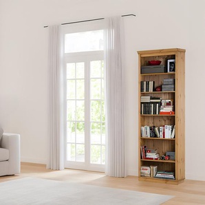Massives Regal Massivholz Kiefer, gebeizt & gewachst Braun/Kiefer 74 x 223 x 37cm