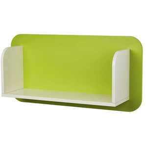 Regal mit Paneelrückwand - weiß - Materialmix - 90 cm - 45 cm - cm 25,0 | Möbel Kraft