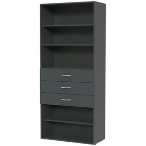 Regal  Multiraumkonzept ¦ grau ¦ Maße (cm): B: 80 H: 185 T: 40.0
