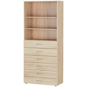 Regal  Multiraumkonzept ¦ holzfarben ¦ Maße (cm): B: 80 H: 185 T: 40.0