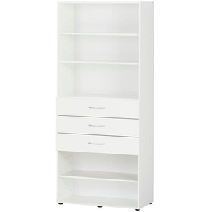 Regal  Multiraumkonzept ¦ weiß ¦ Maße (cm): B: 80 H: 185 T: 40.0