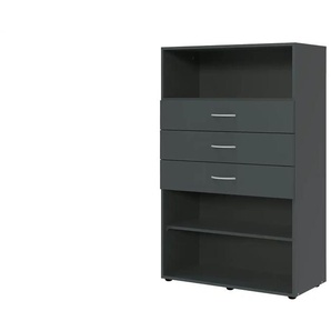 Regal Multischrank-System | grau | 80 cm | 126 cm | cm 40,0 |