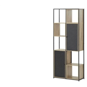 Regal  Nave ¦ schwarz ¦ Maße (cm): B: 74,8 H: 178,2 T: 30.0