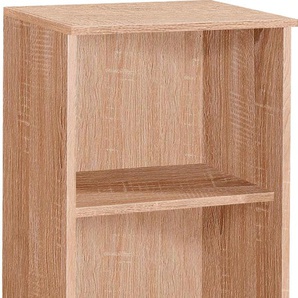 Regal PRIESS, braun (struktureichefarben hell), B:41cm H:102cm T:38cm, Holzwerkstoff, Regale, Standregal