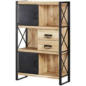 Highboard  Queens ¦ holzfarben ¦ Maße (cm): B: 90 H: 140 T: 36.0