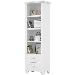 Regal  Royal White ¦ weiß ¦ Maße (cm): B: 66 H: 205,4 T: 44.6