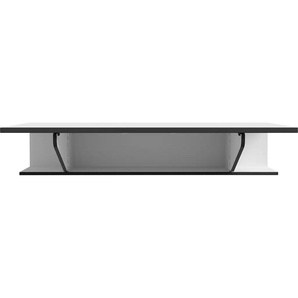 Regal-Schreibtisch FORTE Multifunktional Tische Gr. B/H/T: 120 cm x 35 cm x 35 cm, weiß (weiß uni wolfram grau, grau) Schreibtische