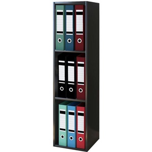 Regal  Offas ¦ schwarz ¦ Maße (cm): B: 34 H: 107