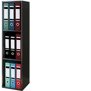 Regal - schwarz - Materialmix - 34 cm - 107 cm | Möbel Kraft