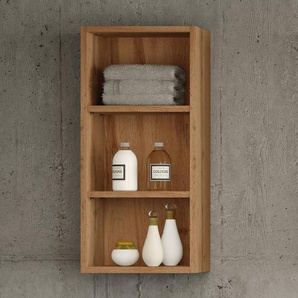 Regal Stubach I 30 x 64 x 20cm Braun/Wotaneiche Dekor