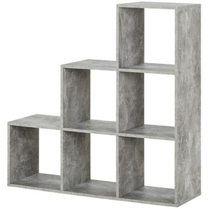 Regal  Ursini ¦ grau ¦ Maße (cm): B: 105 H: 105 T: 33.0