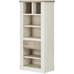 Regal  Viareggio ¦ weiß ¦ Maße (cm): B: 71,2 H: 160,3 T: 41.3
