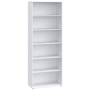 Xxxl Regal, Weiß, Holzwerkstoff, 5 Fächer, 73.7x197.5x34.8 cm, Typenauswahl, Beimöbel erhältlich, stehend, Wohnzimmer, Regale, Bücherregale