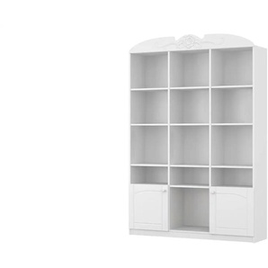 Regal - weiß - Materialmix - 133,2 cm - 180 cm | Möbel Kraft