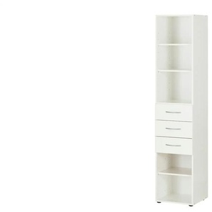 Regal - weiß - Materialmix - 40 cm - 185 cm - cm 40,0 | Möbel Kraft