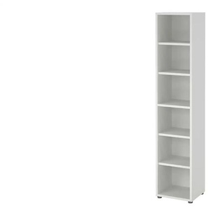 Regal - weiß - Materialmix - 47,2 cm - 221,7 cm - cm 40,1 | Möbel Kraft