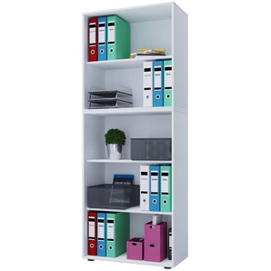 Regal - weiß - Materialmix - 70 cm - 183 cm - cm 37,0 | Möbel Kraft