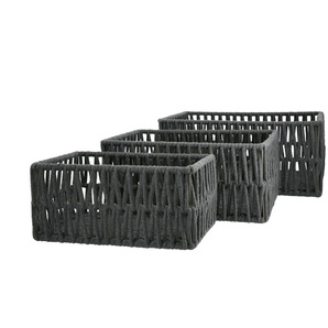 Regalkorb 3er-Set - grau - Metall - 40 cm - 18 cm - cm 30,0 | Möbel Kraft