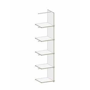 Regalsystem M6 Gentner-Design MDF weiß, Designer Matthias Gentner, 197x40.2x39 cm