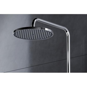 Regenduschkopf Bernstein D2211R rund ø 25,4 cm Anti-Kalk Chrom / Schwarz matt