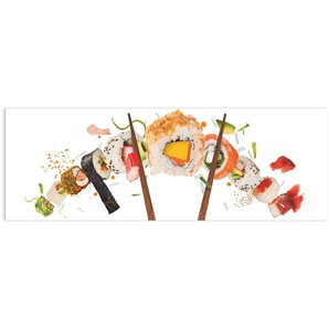 Reinders! Glasbild Glasbild Sushi Gesund - Fisch - Reis - Japanisch, Essen (1 St)