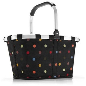 Reisenthel Carrybag Dots, Mehrfarbig, Schwarz, Metall, Textil, 22 L, 48x29x28 cm, faltbar, Freizeit, Unterwegs, Einkaufskörbe