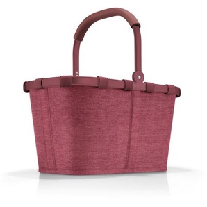 Reisenthel Einkaufskorb Carrybag twist maroon, Bordeaux, Textil, 22 L, 48x29x28 cm, Freizeit, Koffer & Taschen, Einkaufskörbe