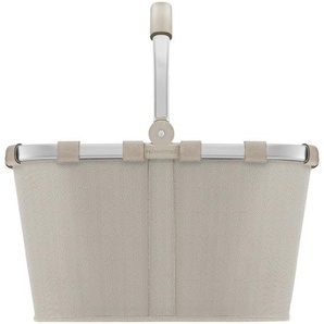 Reisenthel Einkaufskorb Herringbone Sand, Beige, Textil, 22 L, quadratisch, 49x29x28 cm, Freizeit, Koffer & Taschen, Einkaufskörbe