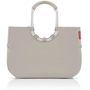 Reisenthel Einkaufskorb Herringbone Sand, Beige, Textil, 25 L, bauchig, 46x34.5x25 cm, nachhaltig, Freizeit, Koffer & Taschen, Einkaufskörbe