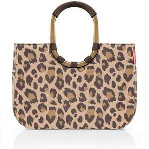 Reisenthel Einkaufskorb Leo Macchiato, Braun, Schwarz, Textil, 25 L, bauchig, 46x34.5x25 cm, nachhaltig, Freizeit, Koffer & Taschen, Einkaufskörbe