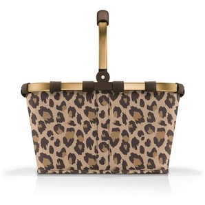 Reisenthel Einkaufskorb Leo Macchiato, Braun, Schwarz, Textil, 22 L, quadratisch, 49x29x28 cm, Freizeit, Koffer & Taschen, Einkaufskörbe