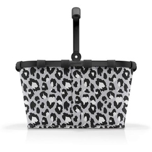 Reisenthel Einkaufskorb Carrybag frame leo nero, Mehrfarbig, Textil, 22 L, 48x29x28 cm, Freizeit, Koffer & Taschen, Einkaufskörbe